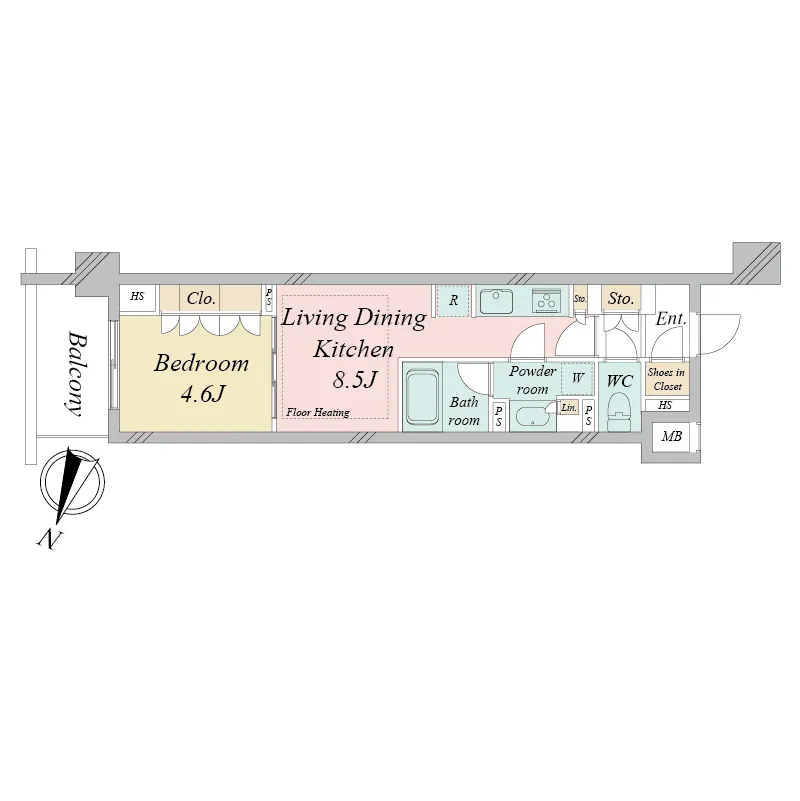 Doue Waseda - Floor Plan - ["Rectangle", "Font", "Parallel"]