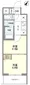 Clarity Bunkyo Sengoku - Floor Plan - ["Apartment", "Tile Flooring", "Home Door"] thumbnail