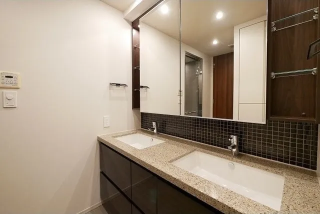 Comforia Shinjuku East Side Tower - Interior - ["Mirror", "Tap", "Bathroom cabinet"]