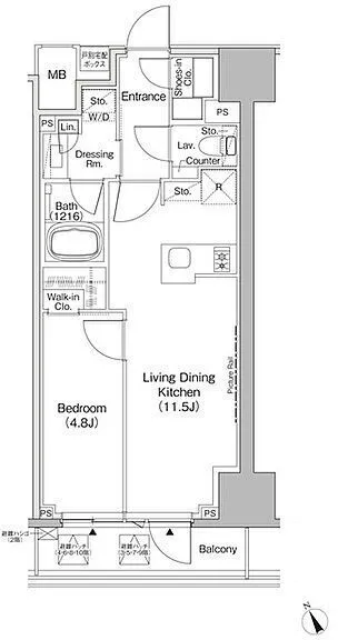 The Park Habio Nihonbashi Kayabacho - Floor Plan - ["Diagram", "Plan"]