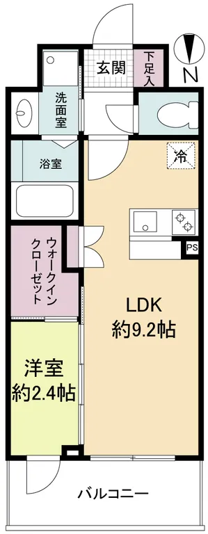 Serenite Tanimachi 4-Chome Arie - Floor Plan - ["Apartment", "Tile Flooring", "Geraniums"]