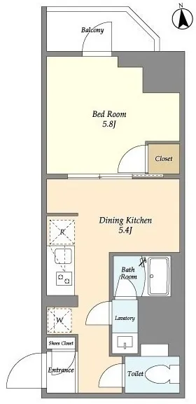 Clarity Ueno Inaricho - Floor Plan - ["White", "Diagram", "Technical drawing"]