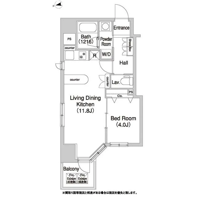Comforia Asakusabashi DEUX - Floor Plan - ["Rectangle", "Schematic", "Parallel"]