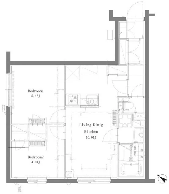 Pro Style Wealth Kameido Suijin - Floor Plan - ["White", "Plan", "Technical drawing"]