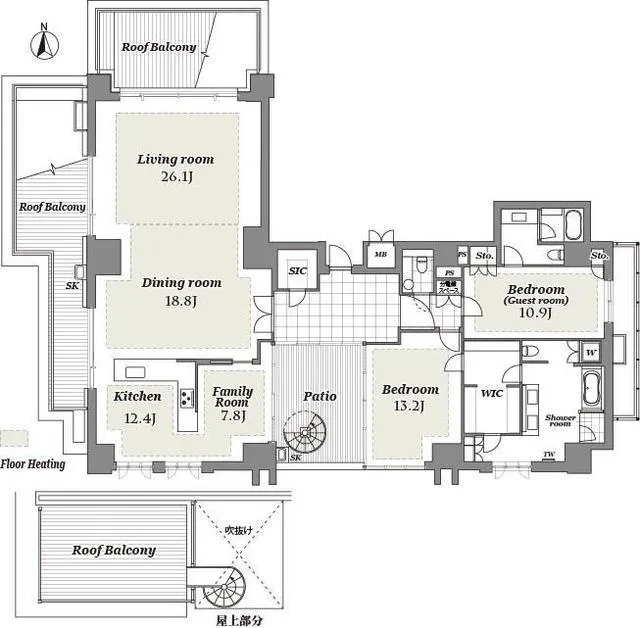 THE CONOE Mita Tsunamachi - Floor Plan - ["Schematic", "Map", "Font"]