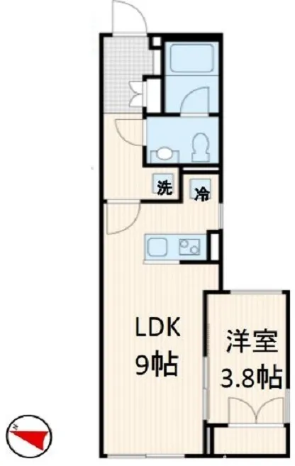 La Douceur Nishiochiai - Floor Plan - ["Apartment", "Tile Flooring"]