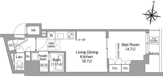 BPR Residence Minami-Shinagawa - Floor Plan - ["Diagram"]