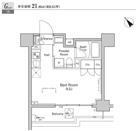 Proud Flat Togoshi Park - Floor Plan - ["Diagram", "Plan", "Floor plan"]