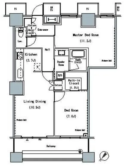 The Tokyo Towers Midtower - Floor Plan - ["White", "Diagram", "Plan"]