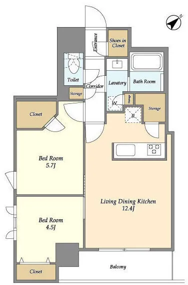Comforia Liv Himonya 2-Chome - Floor Plan - ["Plan", "Floor plan", "Diagram"]