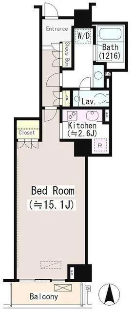 Ebisu Garden Terrace - Floor Plan - ["Wood flooring"]