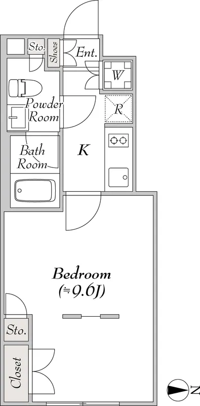 Pollast Yoyogi Hachiman - Floor Plan - []
