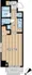 CITY SPIRE Kuramae - Floor Plan - ["Apartment", "Tile Flooring", "Balcony"] thumbnail
