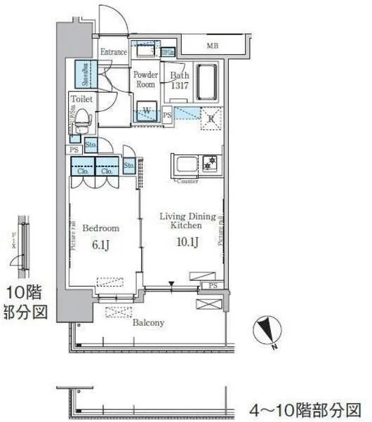Park Axis Asakusa Taharacho - Floor Plan - ["Diagram", "Plan", "Floor plan"]