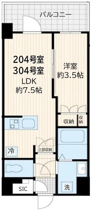 Arc En Ciel Shinjuku Daikyocho - Floor Plan - ["Apartment", "Tile Flooring"]