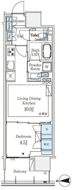 Grand City Tower Tsukishima - Floor Plan - []