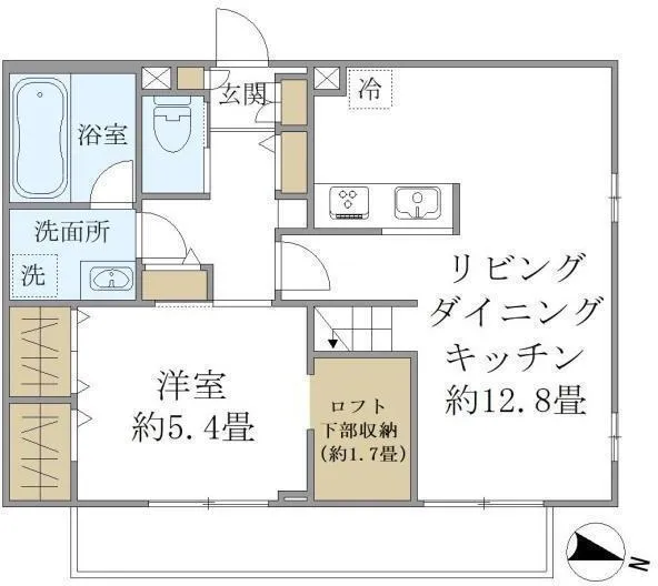 KOMFORTA Shin-Nakano - Floor Plan - ["Rectangle", "Schematic", "Font"]