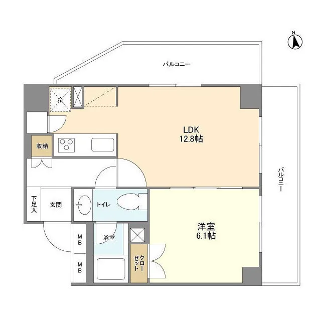 BPR Residence Yoyogi - Floor Plan - ["Rectangle", "Font", "Parallel"]