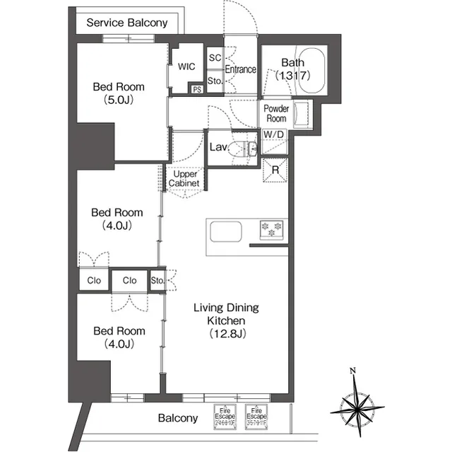 Comforia Oji - Floor Plan - ["Schematic", "Font", "Rectangle"]