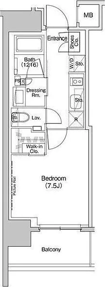 The Park Habio Motoasakusa Place - Floor Plan - []