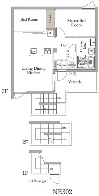 Belle Maison Nakamurabashi North NW - Floor Plan - ["Diagram", "Plan", "Floor plan"]