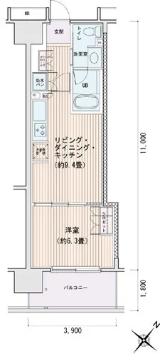Esty Maison Toyosu Residence - Floor Plan - []
