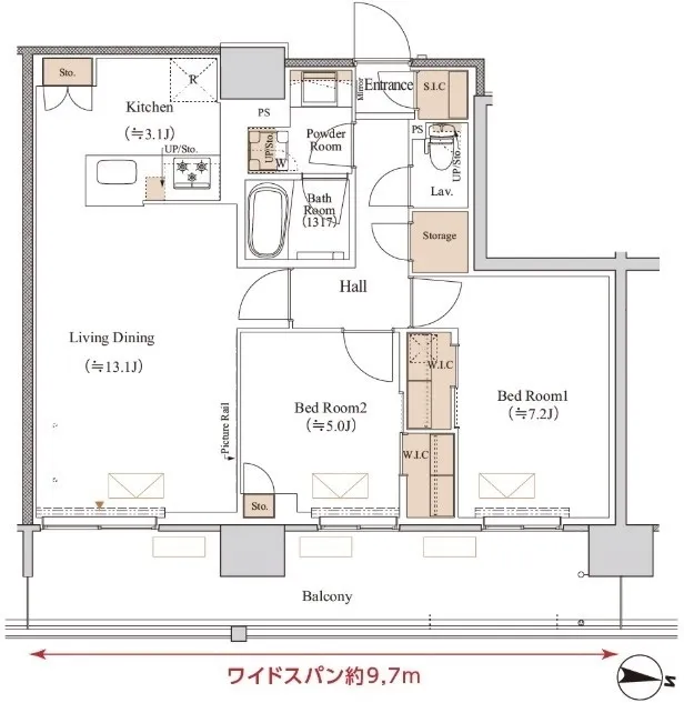 Blanchiesta Kiba - Floor Plan - ["White", "Diagram", "Plan"]