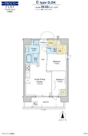 Proud Flat Nishikamata - Floor Plan - ["Floor plan", "Diagram"]