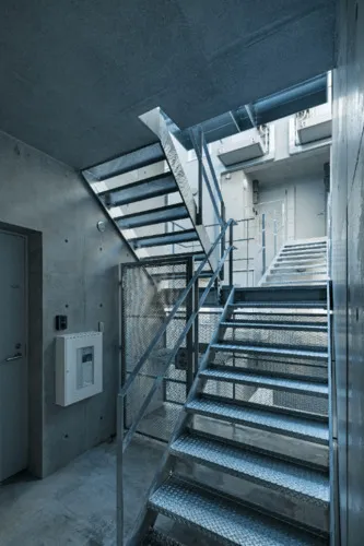 Futaba Town Apartments - Exterior - ["Stairs", "Handrail", "Composite material"]