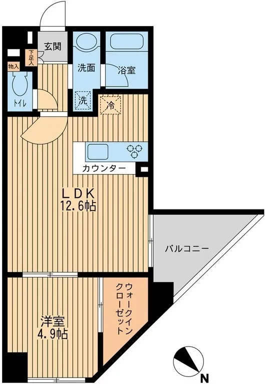 Prime Urban Nihonbashi Ningyocho - Floor Plan - ["Apartment", "Floor", "Daylighting"]