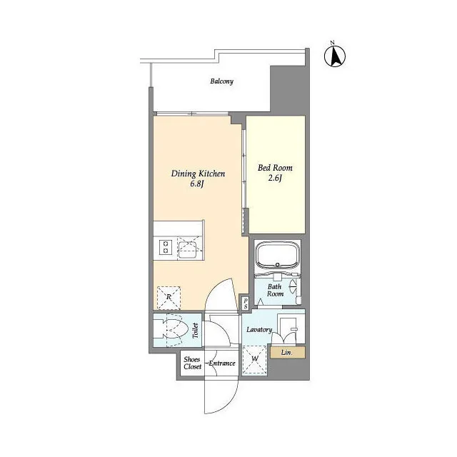 CAVANA Nishi-Oshima - Floor Plan - ["Rectangle", "Parallel", "Font"]