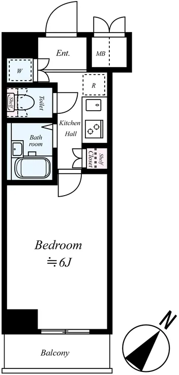 Louvre Nishigotanda No. 2 - Floor Plan - []