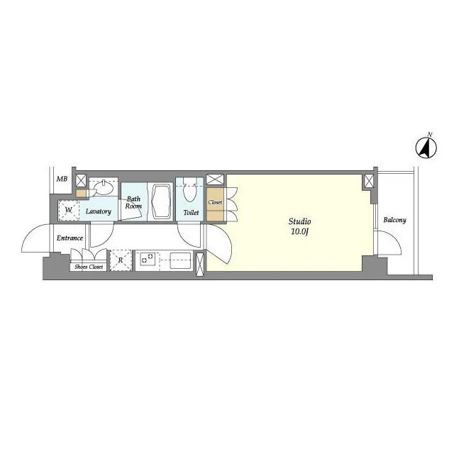 BLESS Nakano Yayoicho - Floor Plan - ["Rectangle", "Parallel", "Font"]