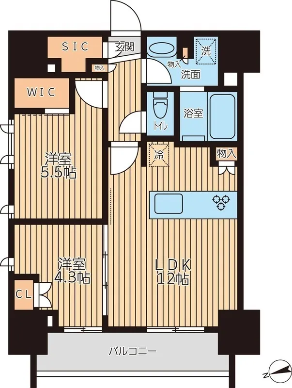 Cross Residence Kamata II - Floor Plan - ["Apartment"]
