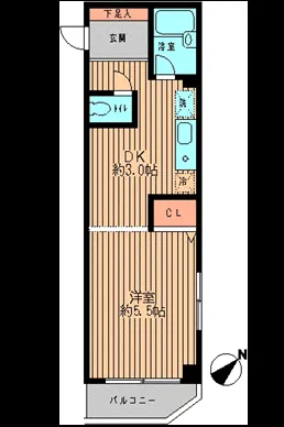 South City Asagaya - Floor Plan - ["Wood", "Rectangle", "Font"]
