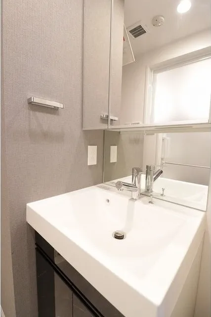 Demes Higashi Shinjuku - Interior - ["Mirror", "Tap", "Sink"]
