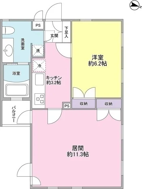 Nakano Nine's Core - Floor Plan - ["Schematic", "Rectangle", "Floor plan"]
