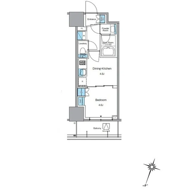 LEFONT PROGRESS SHIBUYA HILLTOP - Floor Plan - ["Rectangle", "Slope", "Font"]