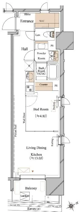 Blanciesta Asakusa Kuramae - Floor Plan - []
