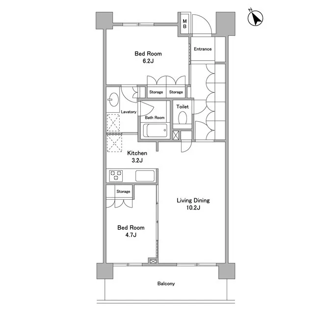 Park Grace Komagome - Floor Plan - ["Schematic", "Rectangle", "Font"]