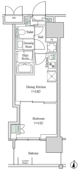 Brookside Residence Kiba - Floor Plan - []