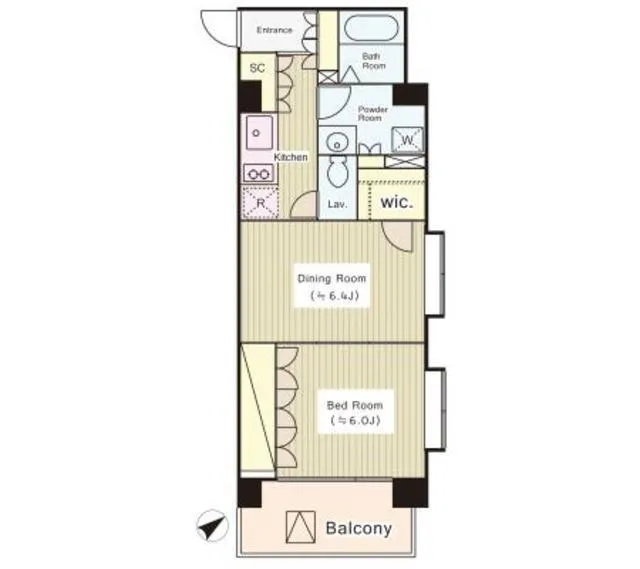 Court Luxuria Kyobashi - Floor Plan - ["Rectangle", "Map", "Font"]