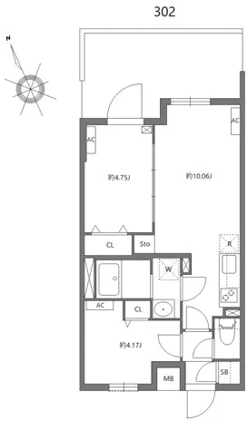 El Faro Komazawa Daigaku - Floor Plan - ["Technical drawing", "Plan", "Floor plan"]