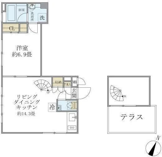 Aprile Akasaka - Floor Plan - ["Plan", "Diagram", "Technical drawing"]