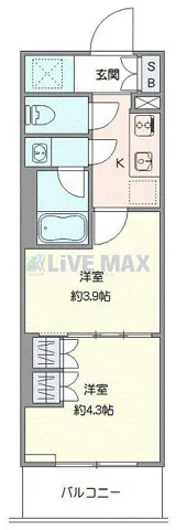Genovia Setagaya Sakura - Floor Plan - []