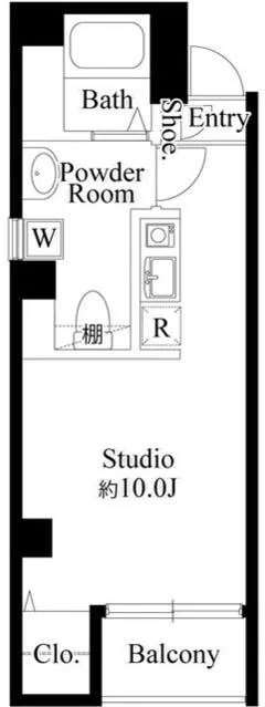 La Corta Ueno - Floor Plan - ["Plumbing fixture", "Bathroom"]