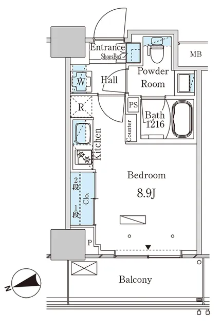 Park Axis Otsuka Station Gate Tower - Floor Plan - ["Floor plan", "Plan", "Text"]
