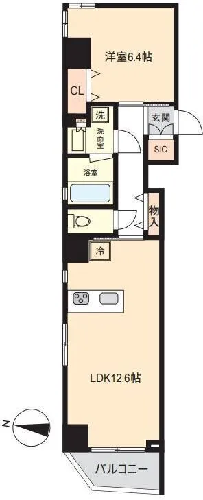 Ayase Platinum Building - Floor Plan - ["Apartment", "Tile Flooring"]
