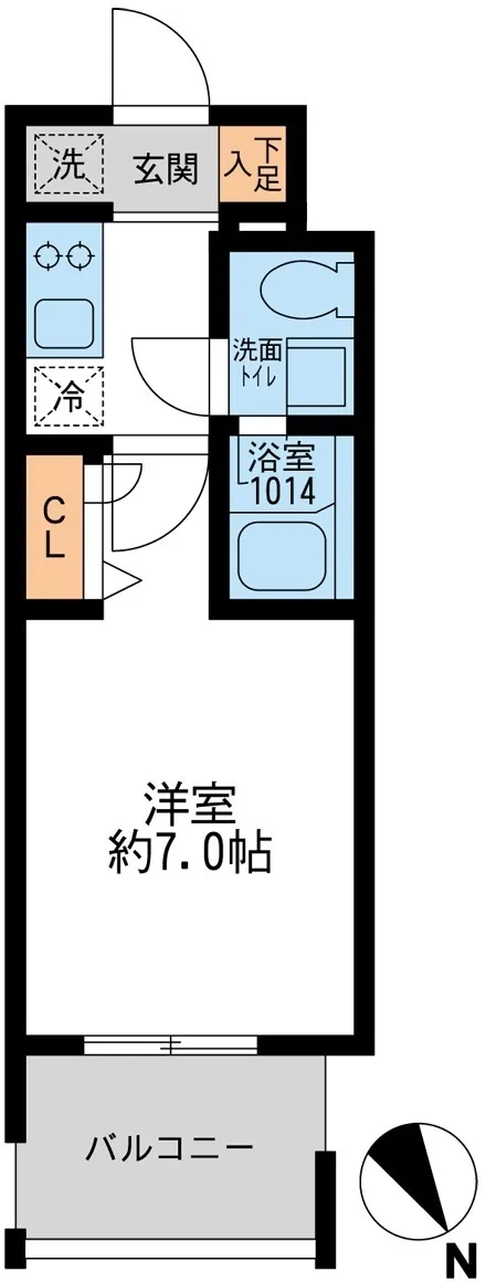 Arden Monzen Nakacho - Floor Plan - ["Rectangle", "Parallel", "Font"]