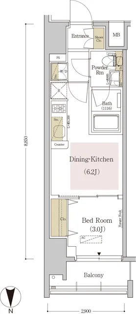 Urbanex Morishita III - Floor Plan - ["Floor plan", "Text", "Plan"]